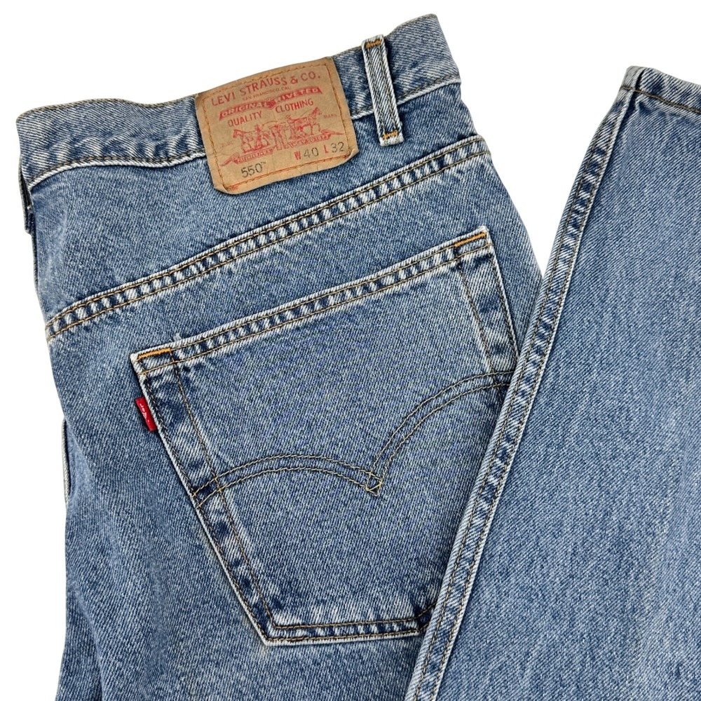 Levi's 550‎ Relaxed Fit Jeans Mens W40 L32 (ACTUAL 38X32) Blue Denim Pants